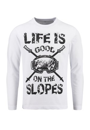 Key Largo MSW SLOPES ROUND - Longsleeve - white