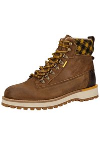 camel active Lace-up ankle boots - cognac