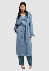 AllSaints KIKKI TRENCH niebieski