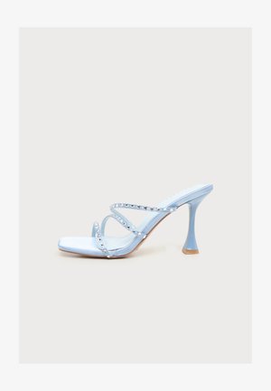 Simmi London, BRISA - Sandale s visokom petom - blue satin/gems