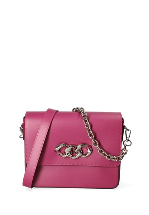 John Richmond Borsa a tracolla - fuchsia and silver