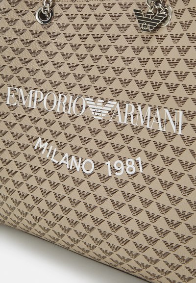 Emporio Armani ANNIE SIZE BORSA TOTE - Τσάντα χειρός - ecru/moro/bianco