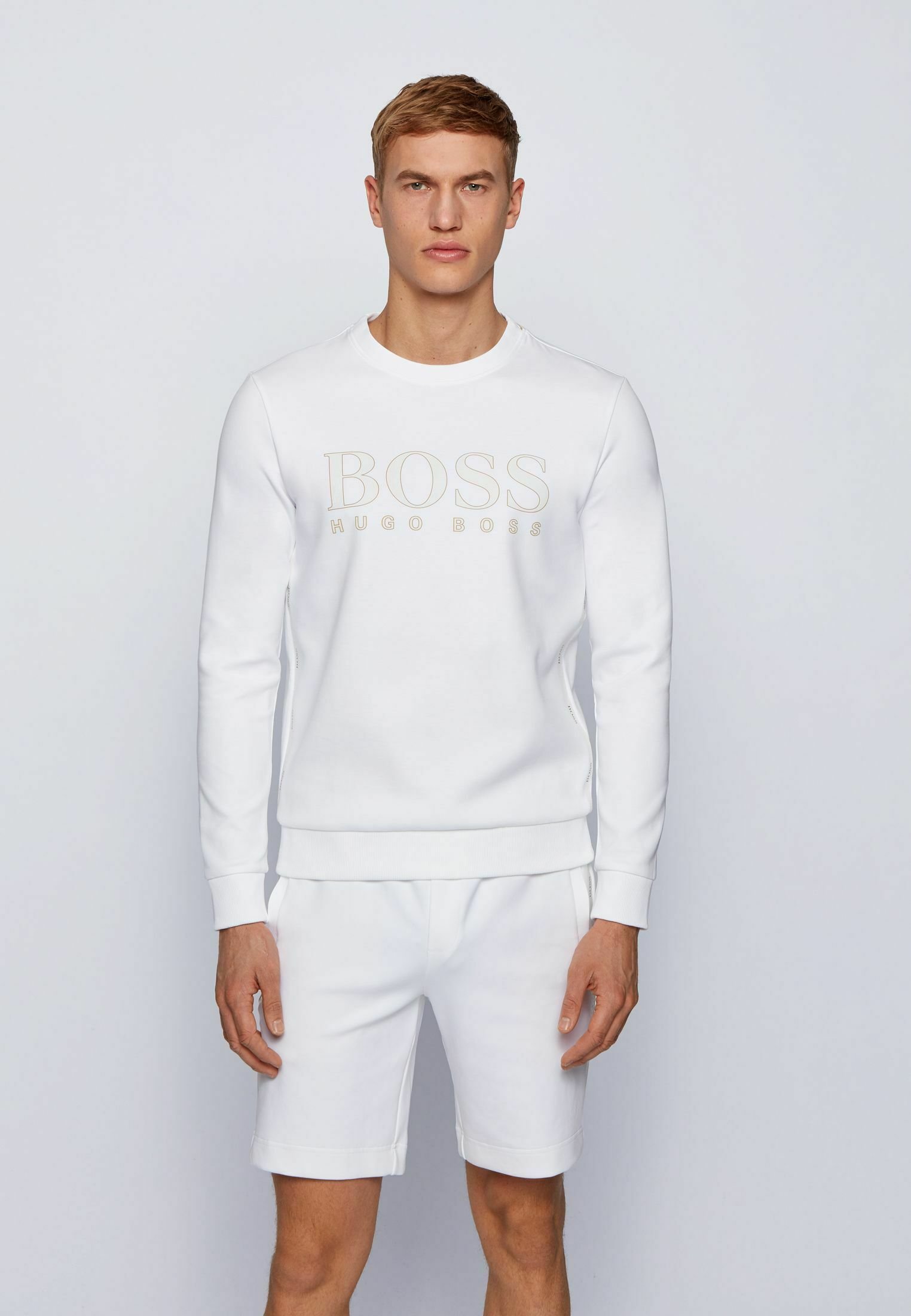 boss sweatshirt white