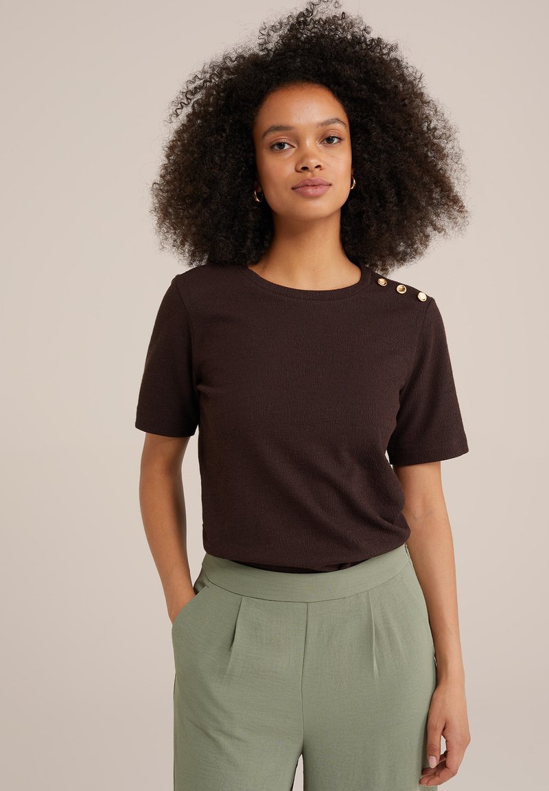 WE Fashion T-shirt basic - brown
