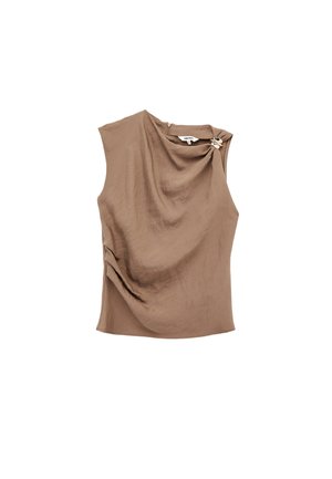 Koton, ACCESSORY DETAIL BLOUSE . - Top - brown