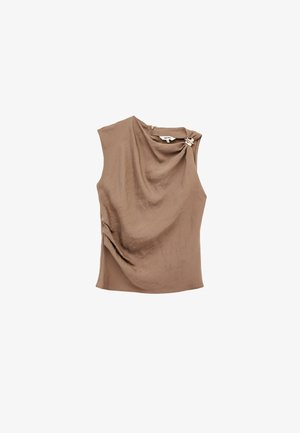Koton, ACCESSORY DETAIL BLOUSE . - Top - brown