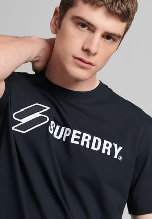 APPLIQUE S LOGO - T-shirt con stampa - black