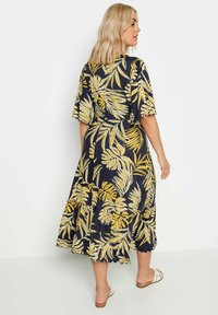 Yours Clothing LEAF SLEEVE - Trikoomekko - navy