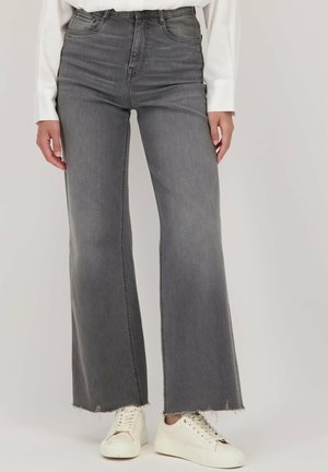 Liberty Island Denim Flared Jeans - grey