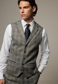 Next TRIMMED CHECK - REGULAR FIT - Vest - neutral