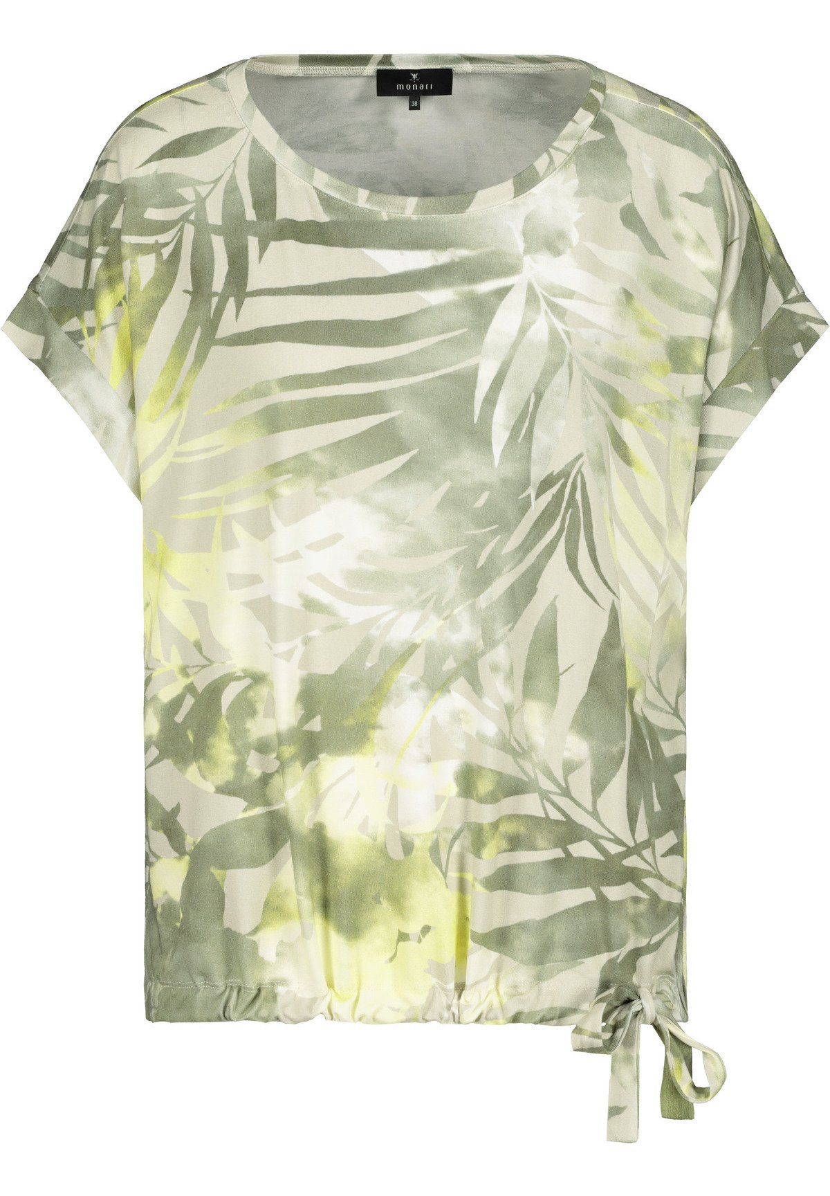 Monari Print T-shirt - khaki gemustert/green - Zalando.de