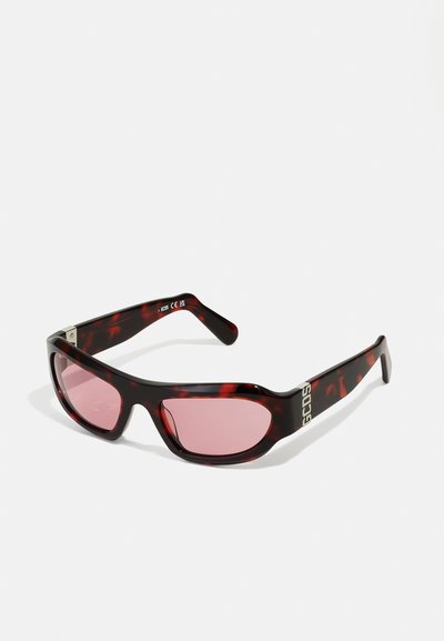 GCDS UNISEX - Sunglasses - red havana