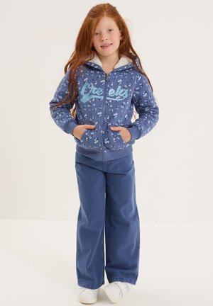 Sweatjacke - bleu/gris