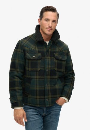 MERCHANT STORE CHORE - Overgangsjakke - merchant green check