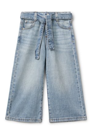 WIDE FIT WITH SASH - Flared Jeans - blue