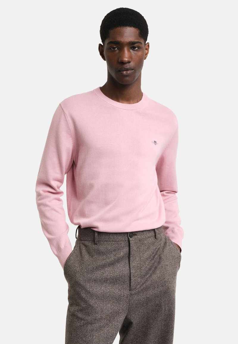 GANT CLASSIC C NECK - Pulóver - dusty pink