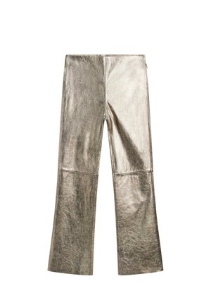 NAPPA  - Leather trousers - gold-coloured
