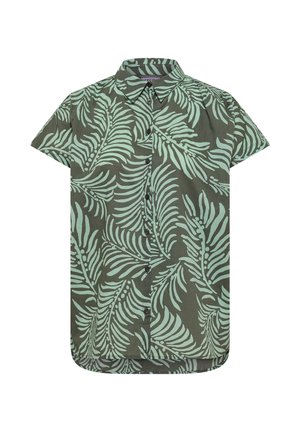 Cecil, SHORT-SLEEVE BLOUSE WITH PRINT - Camicia - khaki