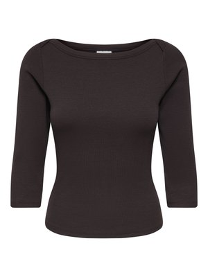 JDY, BLOUSE JDYMALLI BLOUSE - T-shirt à manches longues - chocolate brown