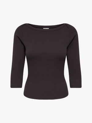 JDY, BLOUSE JDYMALLI BLOUSE - T-shirt à manches longues - chocolate brown