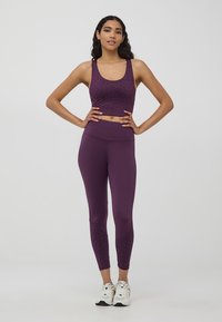 Terranova SPORTIVO MACULATO LUCCICANTE - Top - viola scuro