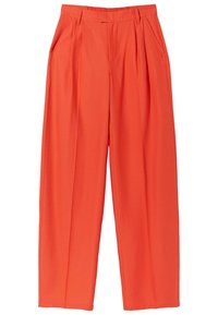 Bershka Tygbyxor - red