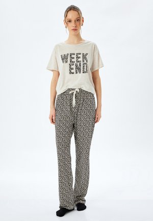 SHORT SLEEVE  SET - Pyjama - brown