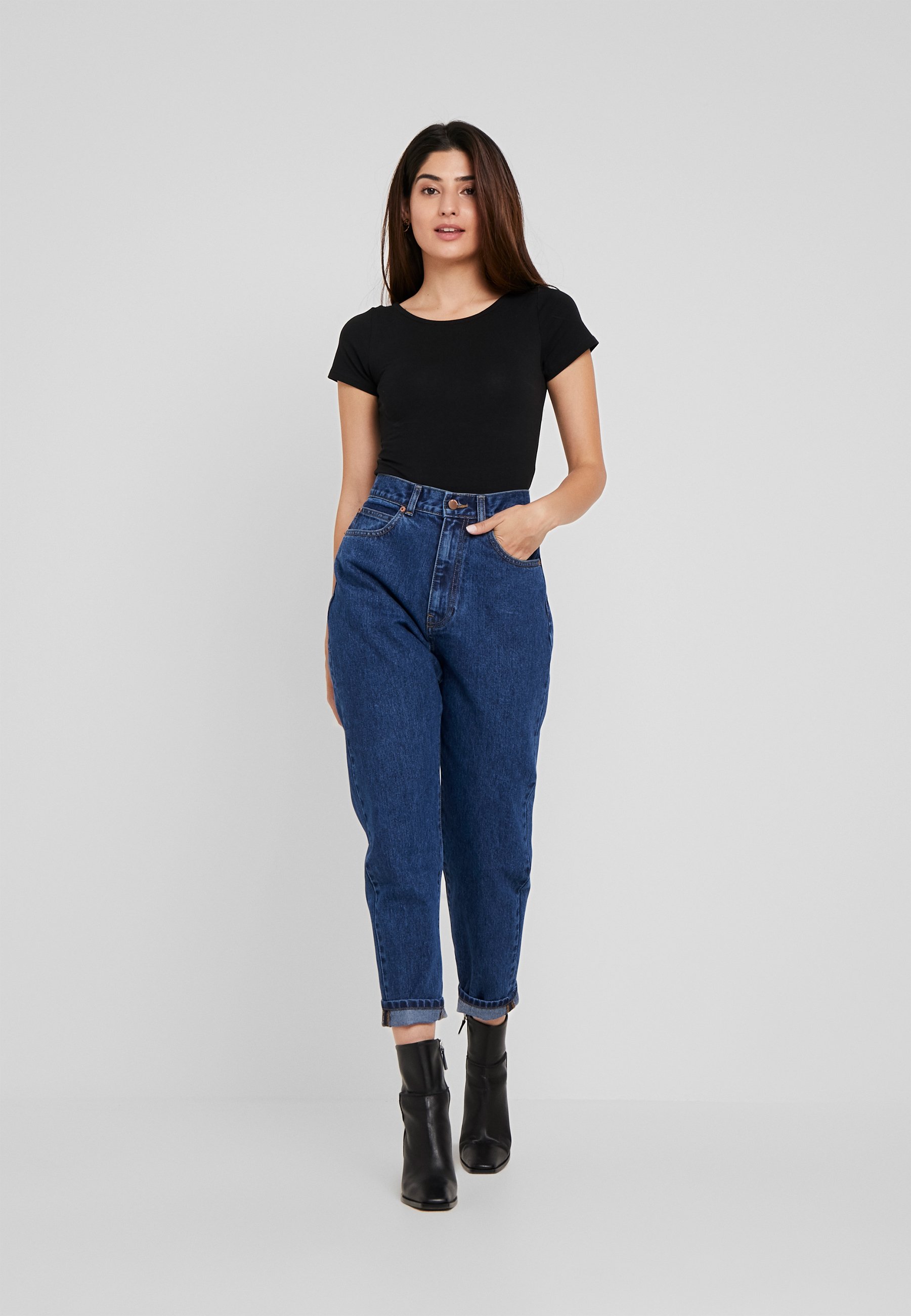 Dr.Denim Petite NORA - Jeans baggy - mid blue/blu denim - Zalando.it