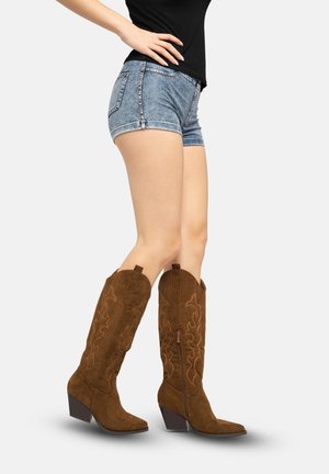 Cowboy- / bikerstøvler - braun