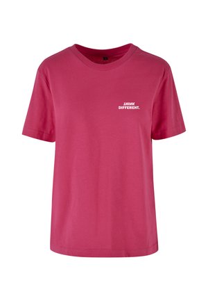 Urban Classics, THINK EVERYDAY TEE - T-shirt imprimé - hibiskuspink