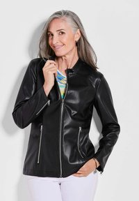 GOLDNER - PETITE - Faux leather jacket - black Thumbnail Image 1