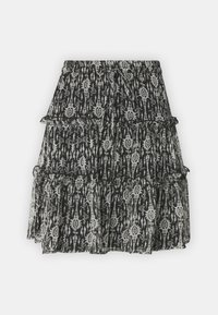 VMSMILLA SHORT FRILL SKIRT - A-line skjørt - black/birch