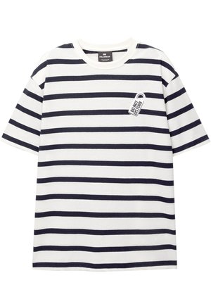STRIPED - Print T-shirt - white