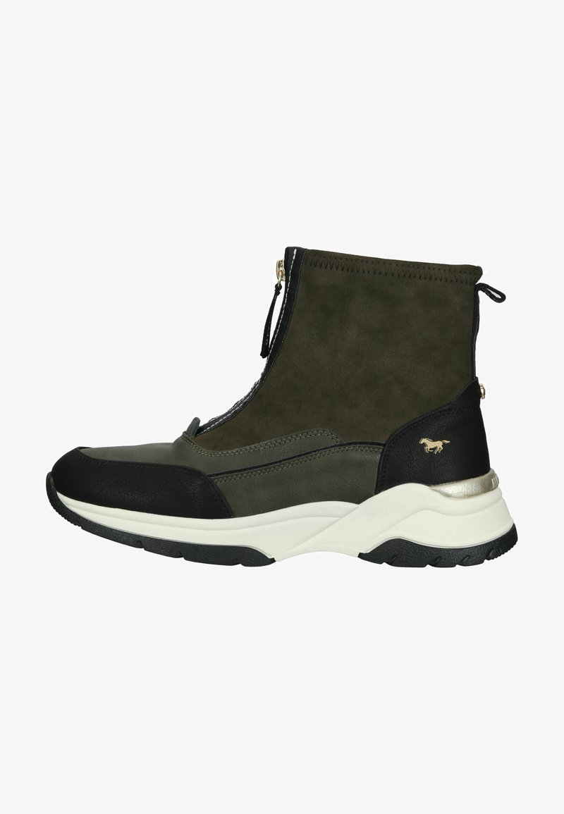 Mustang Keilstiefelette - military