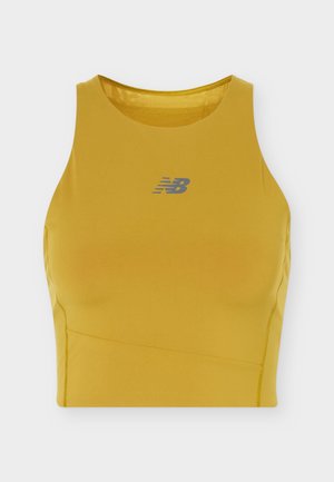 New Balance, RC ELITE STORAGE CROP TANK - Top - basil oil