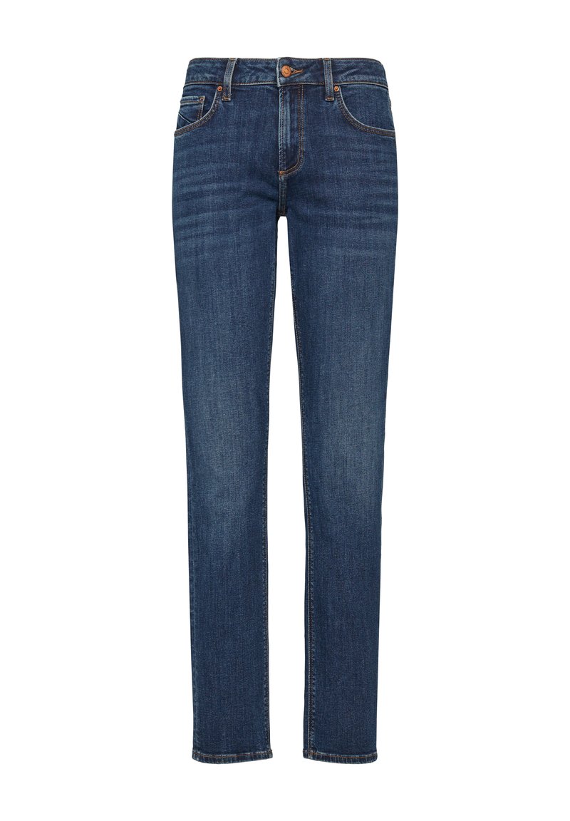 QS CATIE MID RISE Slim fit jeans blau/dark-blue denim Zalando