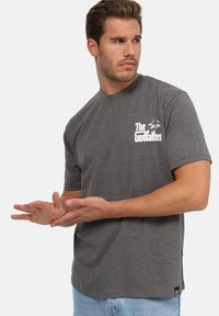 Re:Covered THE GODFATHER B&W SKETCH DARK - Camiseta estampada - dark grey marl