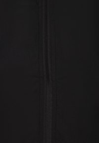 Black fabric featuring a seamless design with a central zipper. The texture is smooth, with a slight sheen enhancing the overall appearance.
