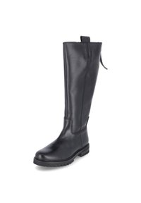 Stivali Donna Waldläufer – Neri, Con Zeppa 30 Mm, Tomaia In Nubuck, Extra Larga