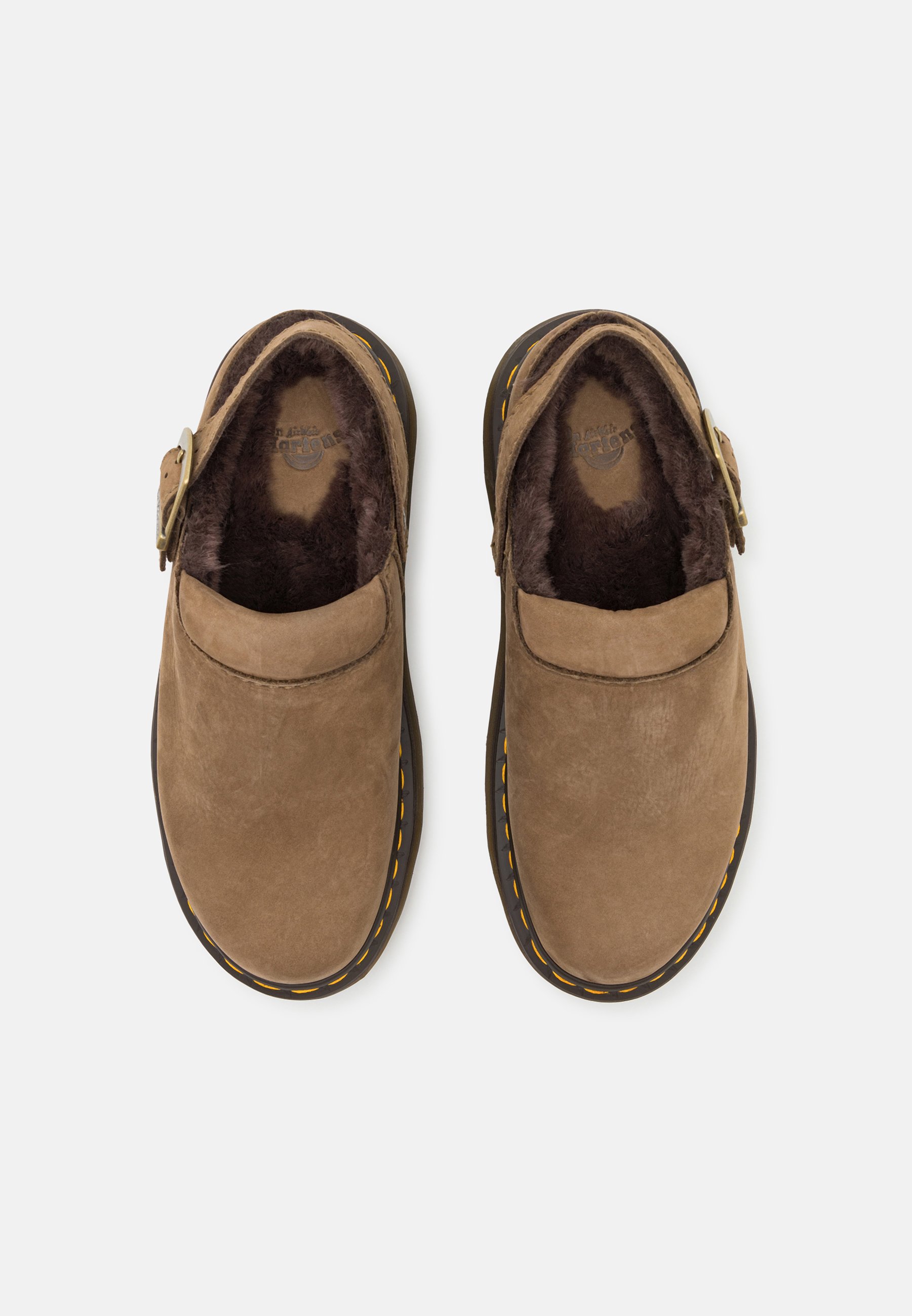 Dr. Martens LAKETEN - Slip-ons - dark khaki/buttersoft/khaki
