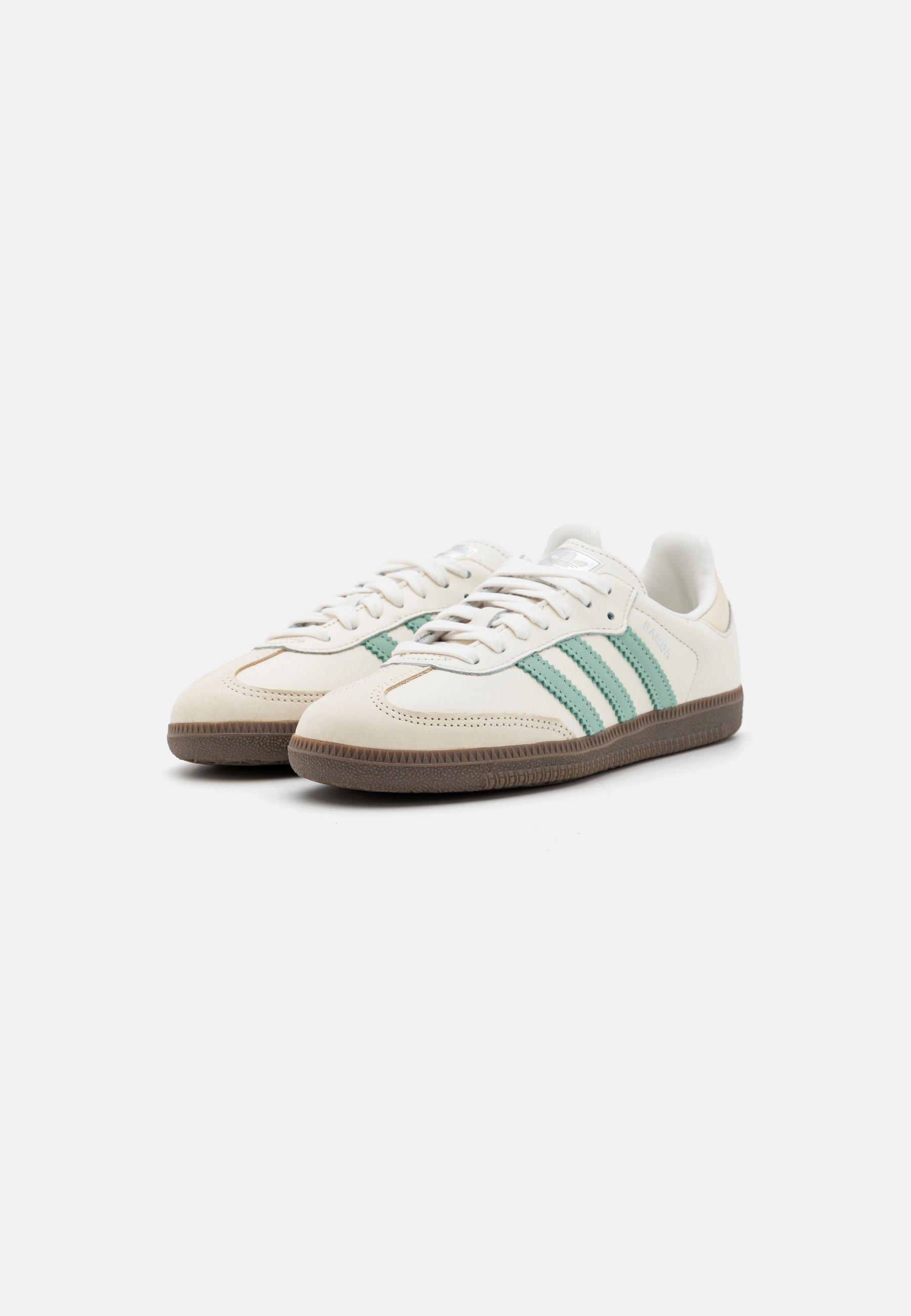 adidas Originals SAMBA - Trainers - cloud white/hazy green