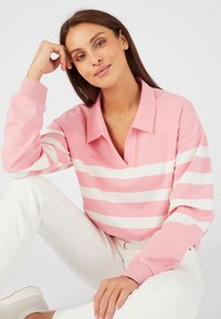 Damart RAYÉ - Camiseta de manga larga - rose rayé