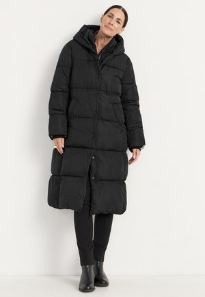 LONG WITH DOUBLE OPENING - Wintermantel - black