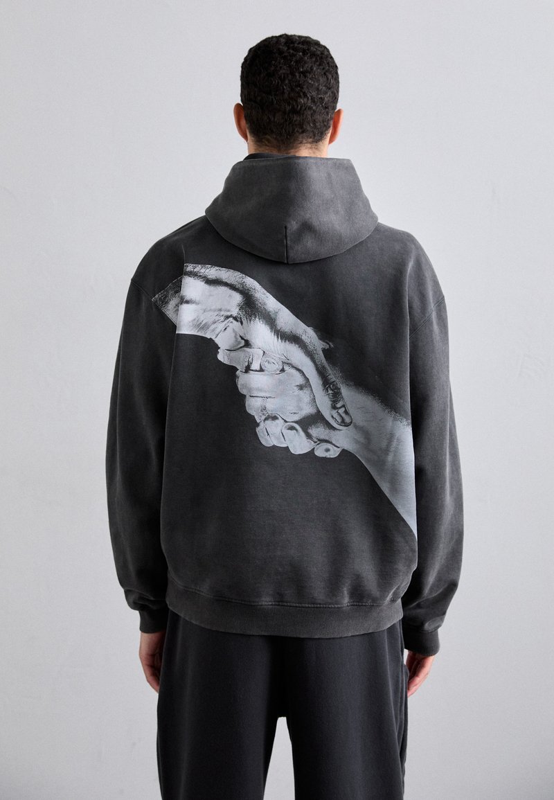 Filling Pieces HANDSHAKE VINTAGE - Kapuzenpullover - black