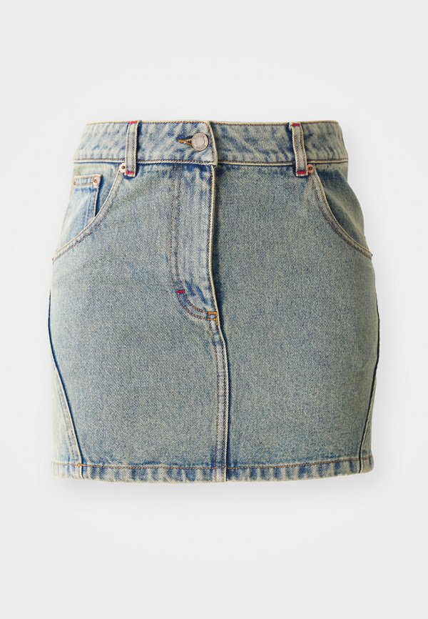 MOON LASER MINI SKIRT - Denim skirt - light beige4