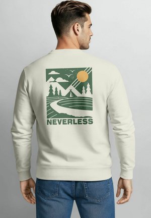 PULLOVER MIT BACKPRINT LANDSCAPE FASHION - Sweatshirt - urban grey