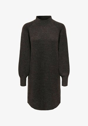 ONLY, ONLOLIVIA LS HIGH NECK DRESS CC KNT - Strikkjoler - mole