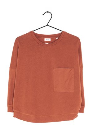 Langærmet T-shirt - brown