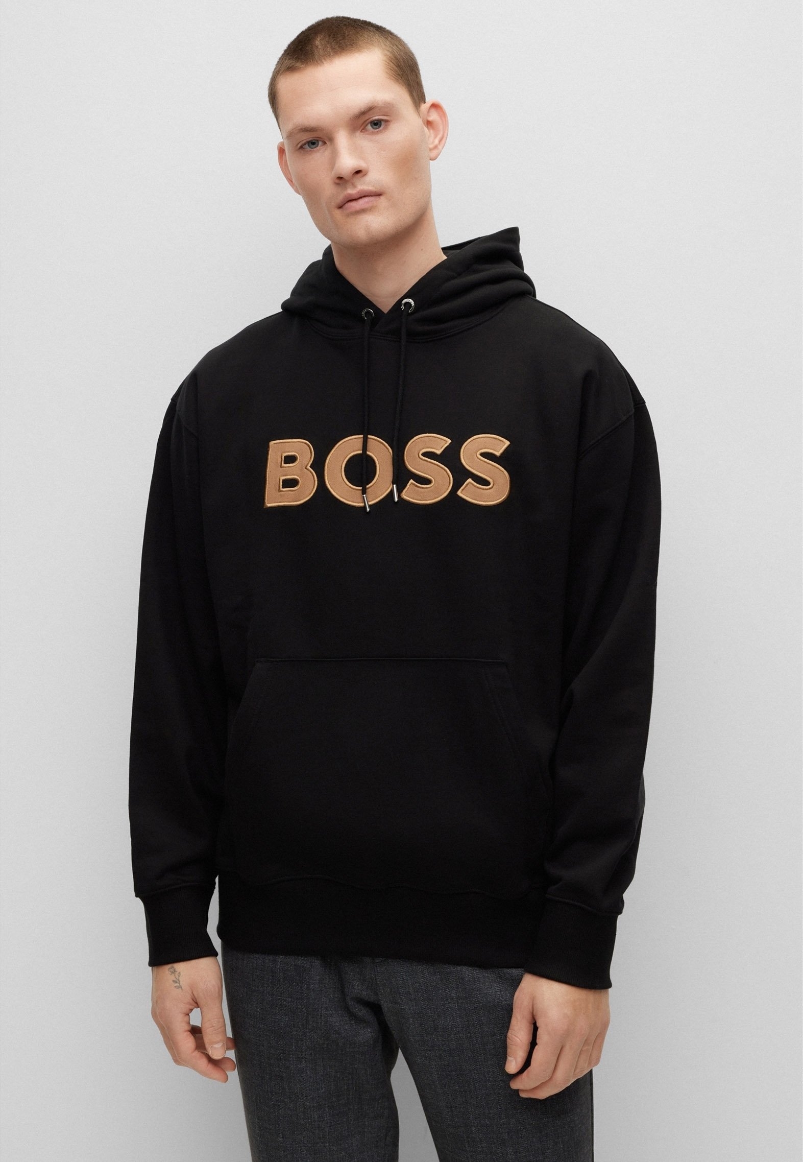 BOSS SULLIVAN - Hoodie - black - Zalando.de
