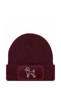 Unselected, pudel bordeauxrot